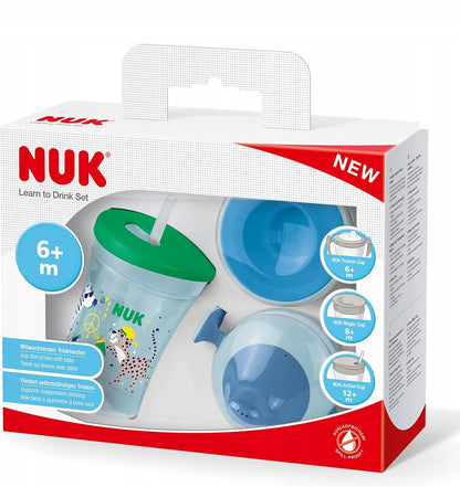 NUK sada na učenie pitia pohárik + 3 náustky