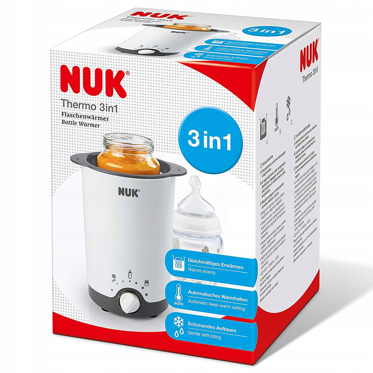NUK Thermo 3v1 ohrievač fliaš a pohárov