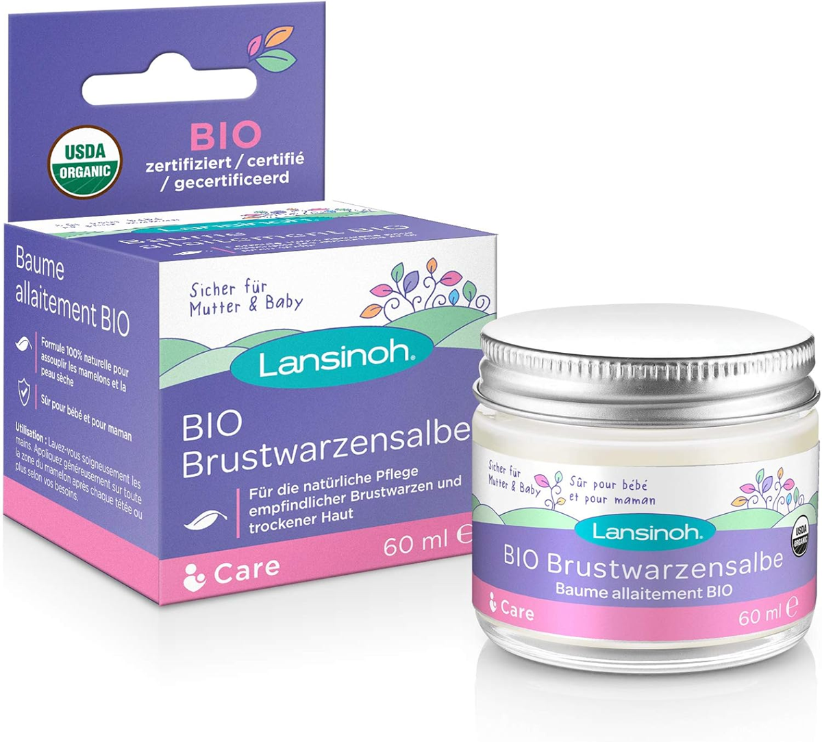 LANSINOH BIO mast na bradavky pro maminky 60ml