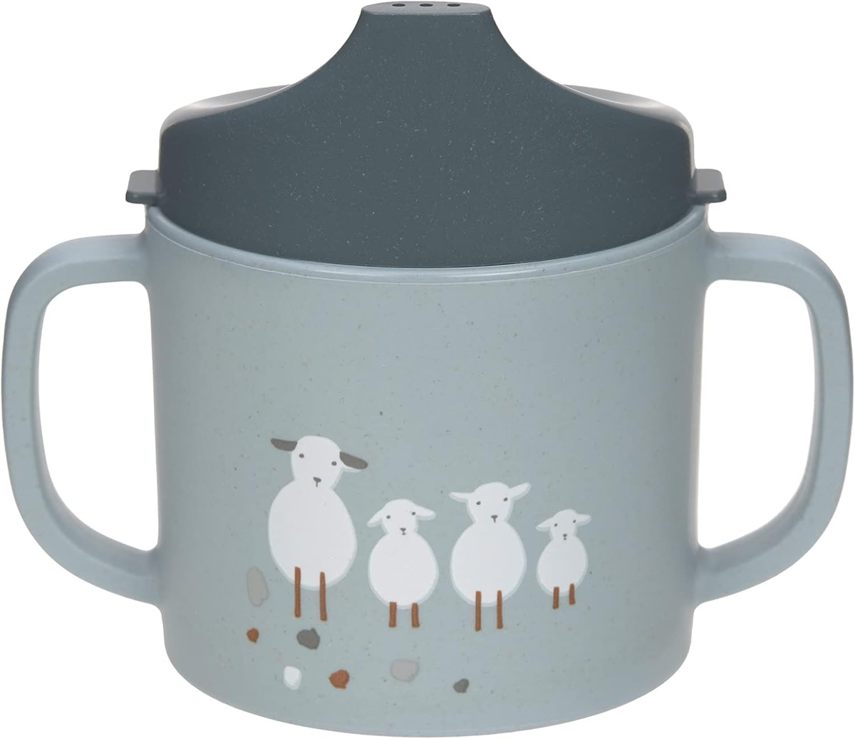 LASSIG Vaso Sippy Tiny Farmer Oveja vaso con boquilla 150 ml 6 m+