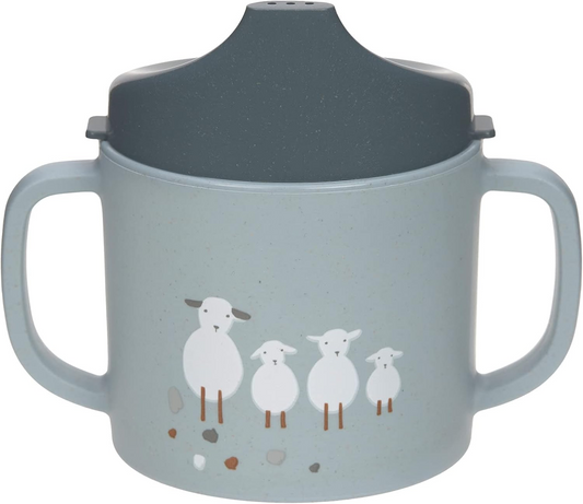 LASSIG Sippy Cup Tiny Farmer Sheep Trinklernbecher 150 ml 6 m+