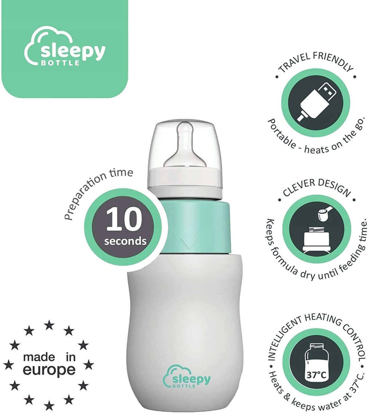 SLEEPY BOTTLE Starterset Flaschenwärmer mit Flasche1 – Produktfoto 5
