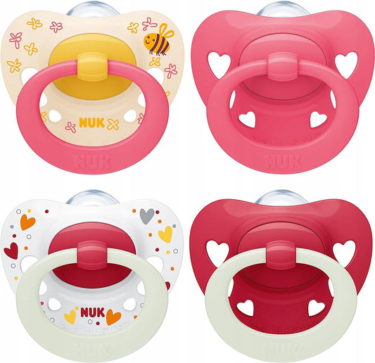 NUK SIGNATURE DAY&NIGHT uklidňující dudlík x4 18-36 měsíců