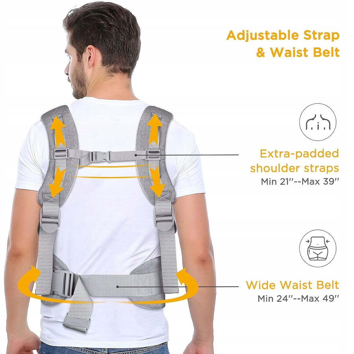 GAGAKU portabebés ergonómico 0-36 meses 3 en 1