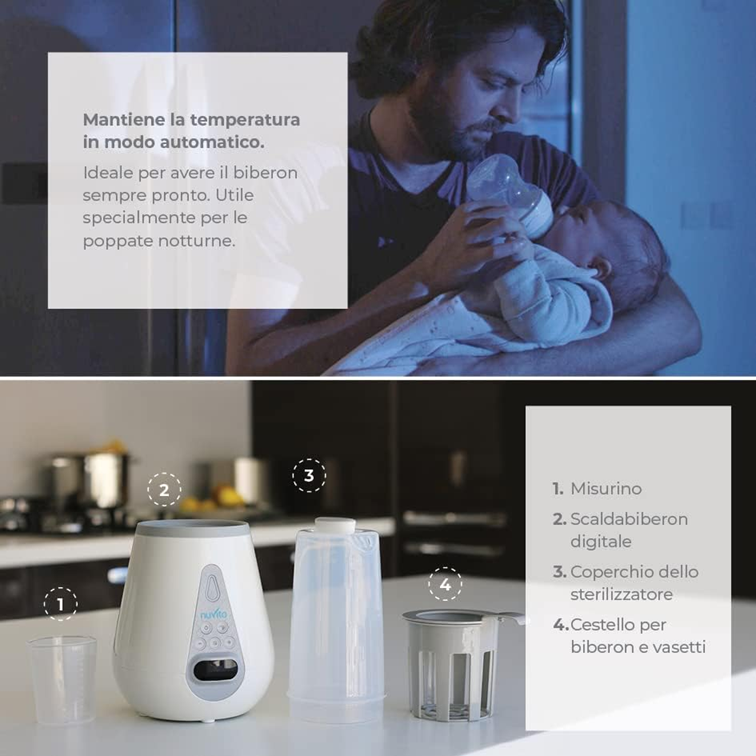 NUVITA calientabiberones esterilizador descongelador 4 en 1