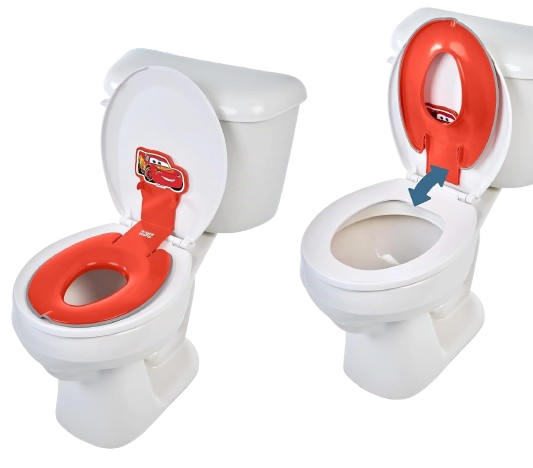 DISNEY Flip & Sit nástavec na WC 18 m+ 23 kg BLESK McQUEEN