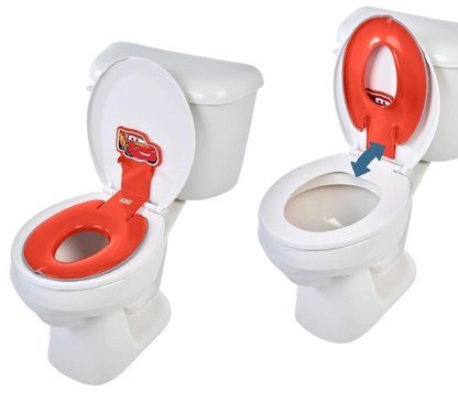DISNEY Flip & Sit nástavec na WC 18 m+ 23 kg BLESK McQUEEN