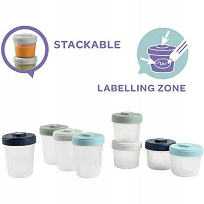 BEABA Lebensmittelbehälter 4 x 150ml 4 x 250ml