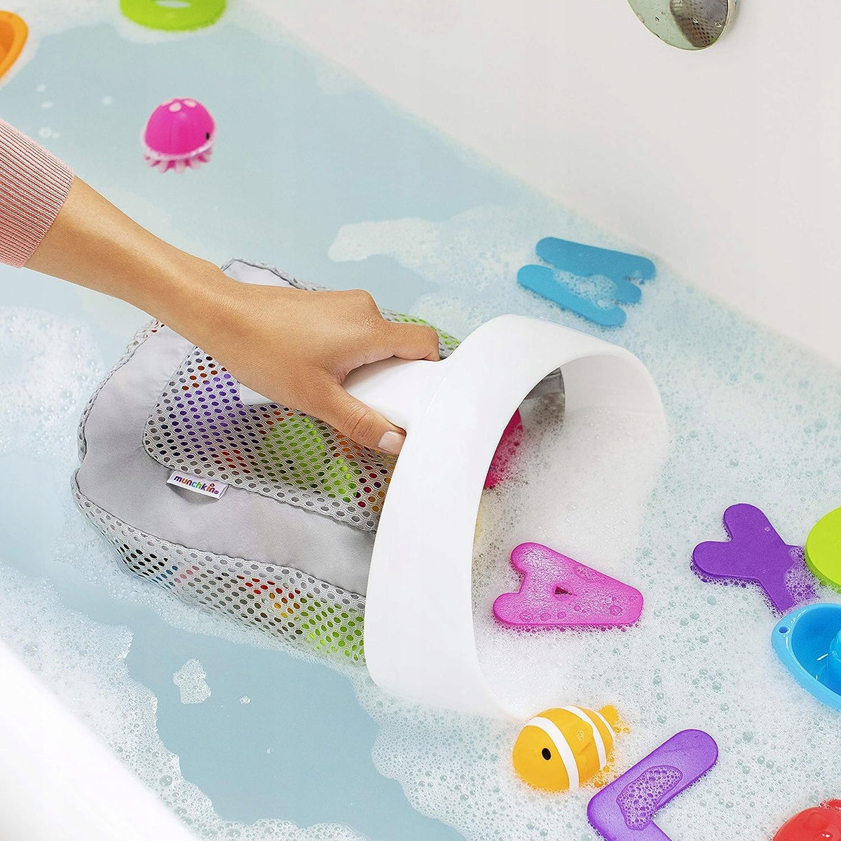 MUNCHKIN Super Scoop Organizer Badewannenspielzeug-Netz