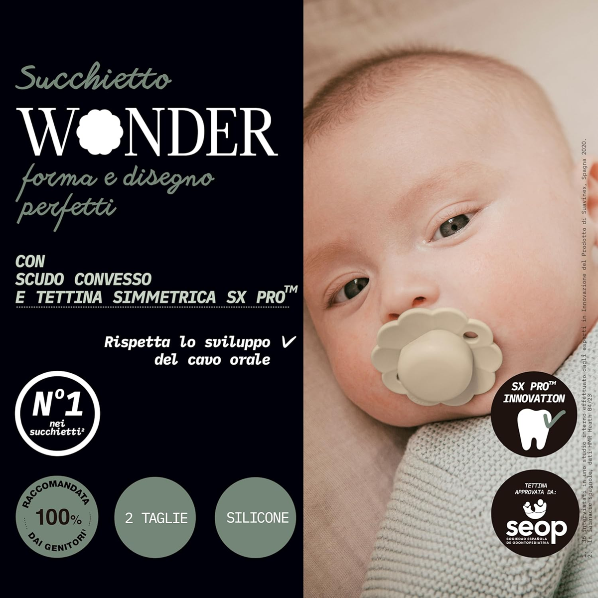 SUAVINEX Wonder chupete calmante de silicona 6-18 meses SX PRO