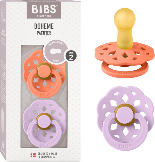 BIBS BOHEME uklidňující dudlíky 2pack 6m+