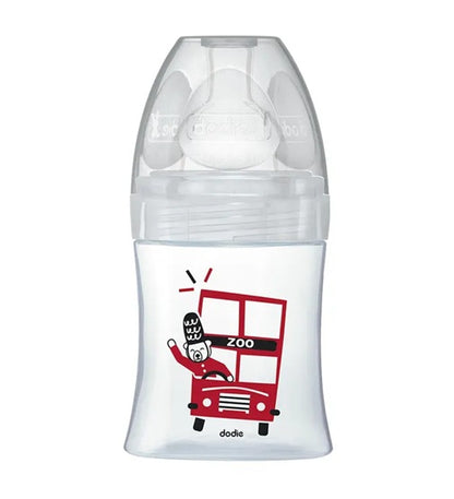 DODIE Sensation+ LONDYN γυάλινο μπιμπερό 150 ml 0–6 μηνών θηλή 1 αργή ροή