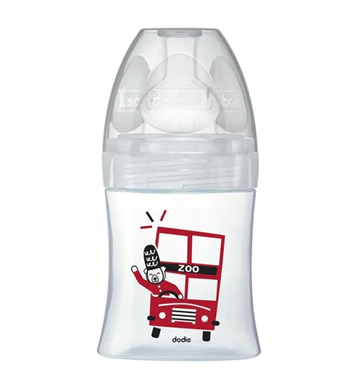 DODIE Sensation+ LONDRA biberon in vetro 150 ml 0-6 mesi tettarella 1 flusso lento