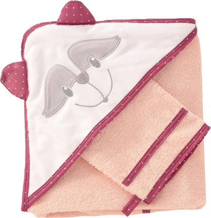TROIS KILOS SEPT toalla con capucha 70x70 cm + manopla para el baño