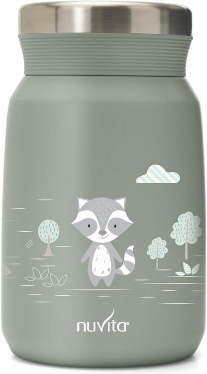 NUVITA 4472 termo posoda za kosilo iz nerjavnega jekla 500 ml 6 mesecev +