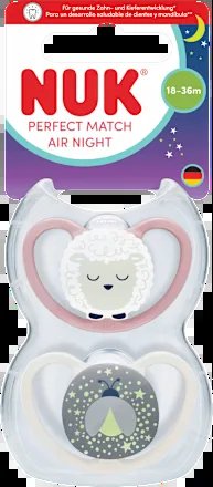 NUK Perfect Match Air Night šidítka 18-36 měs.