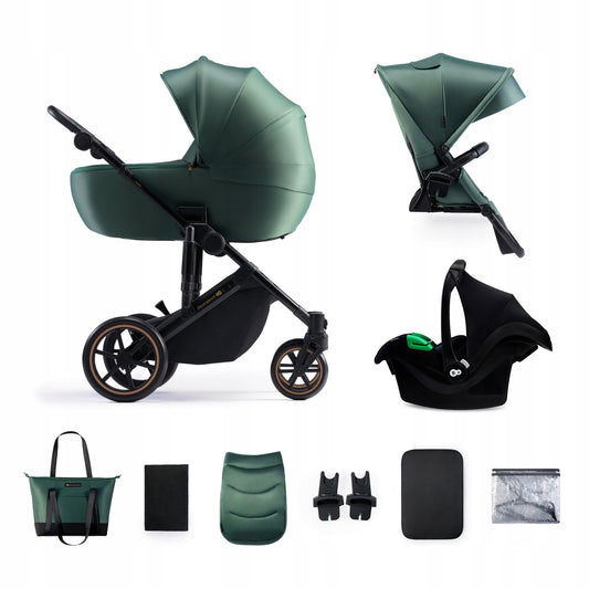 KINDERKRAFT PRIME2 PRO 3v1 večnamenski voziček do 22kg + avtosedež MINK PRO