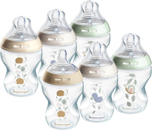 Set TOMMEE TIPPEE con 6 bottiglie da 260ml ANTI-COLICA