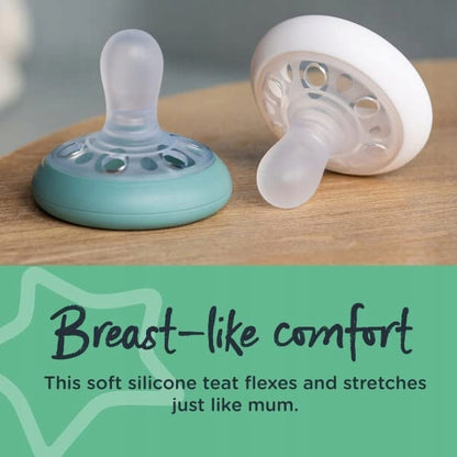 TOMMEE TIPPEE kiefergerechter Schnuller x2 6-18 Monate NACHTLEUCHTEND