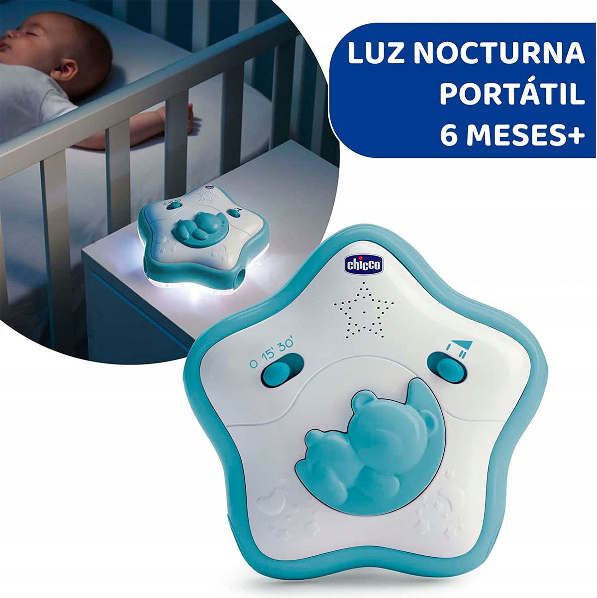 CHICCO Rainbow Sky 2-in-1 Kinderwagenbügel und Spieluhr mit Nachtlicht