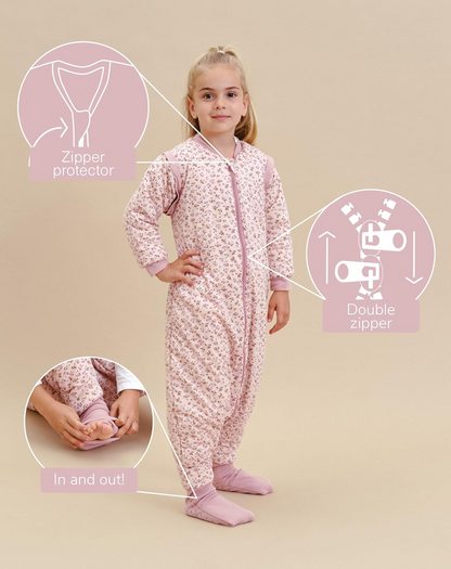 MOLIS&CO saco de dormir de invierno 2,5 TOG 3 años con mangas desmontables