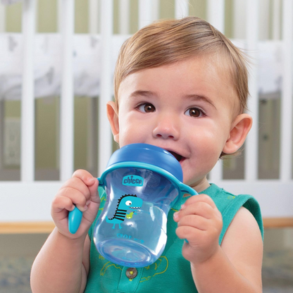 CHICCO Vaso de transición antiderrames con boquilla y asas 200 ml 4 m+