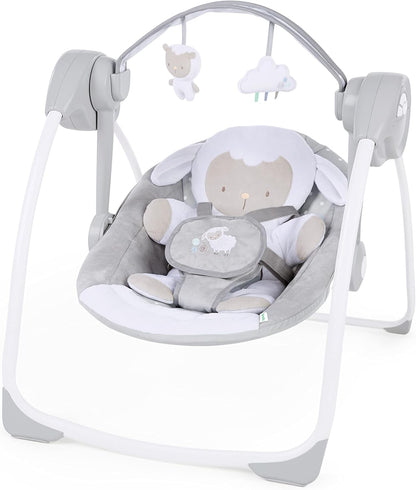 INGENUITY Comfort2GO κούνια ΗΧΟΙ ΔΟΝΗΣΕΙΣ Cuddle Lamb