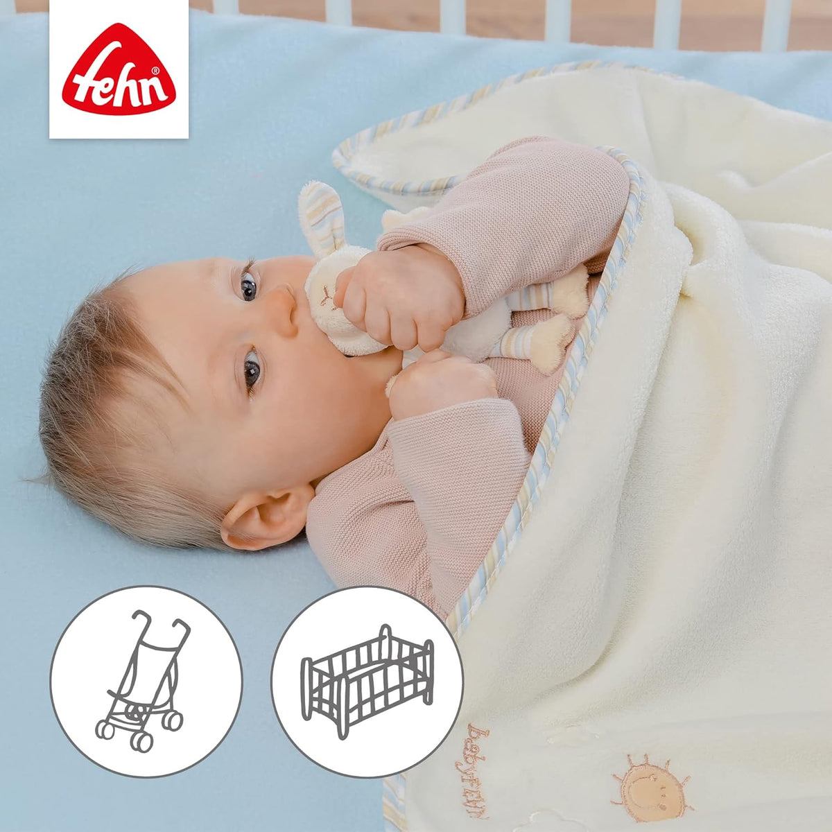 FEHN κουβέρτα BabyLove 100 X 75