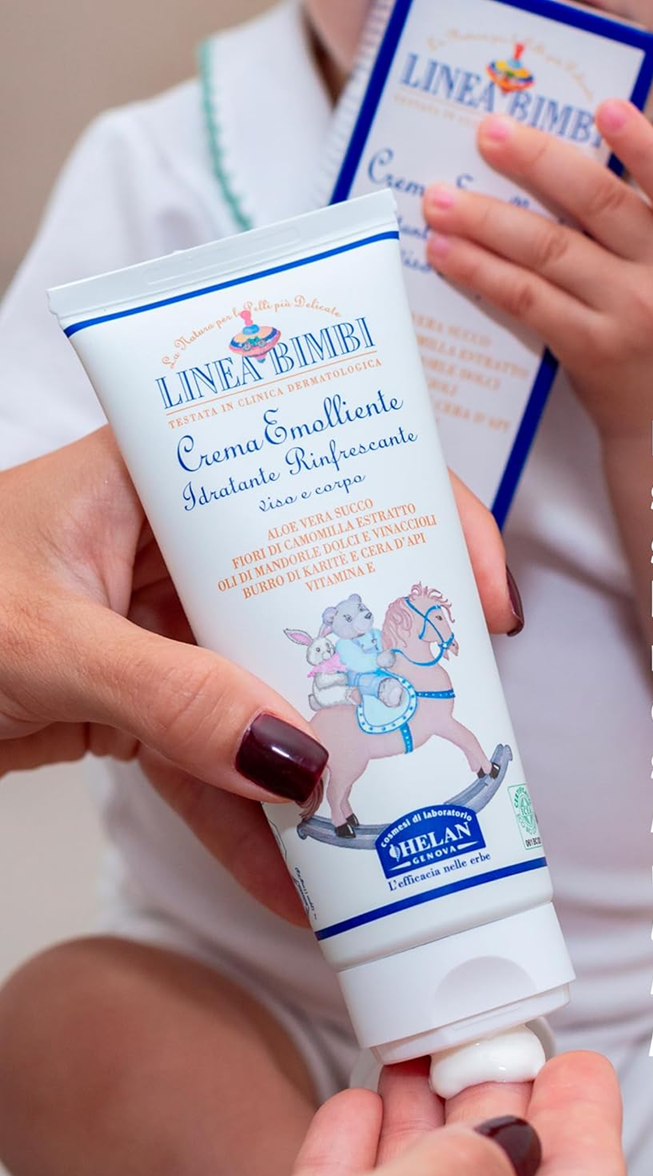 HELÁN Linea Bimbi crema hidratante y protectora para cuerpo y cara del bebé 100 ml