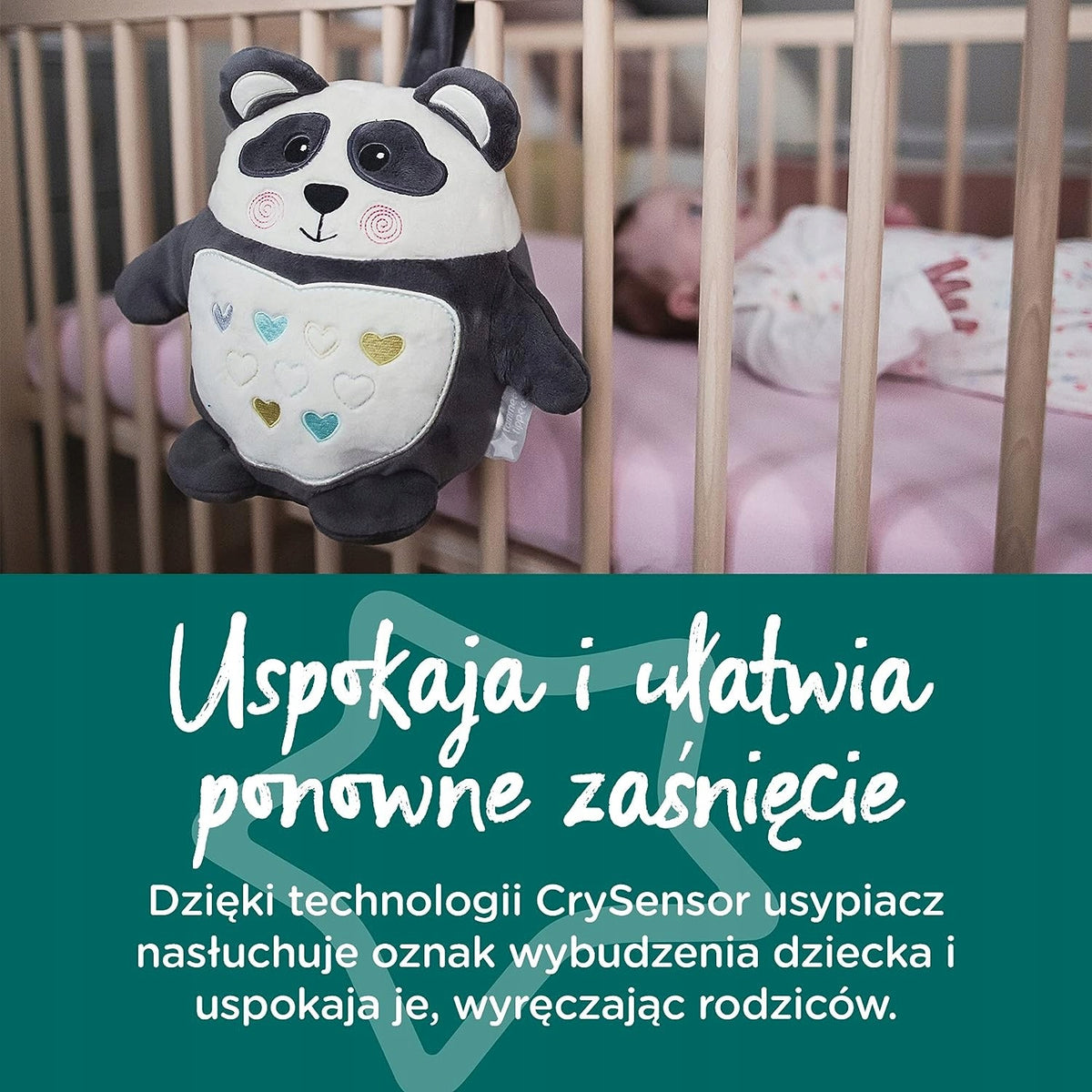TOMMEE TIPPEE Pip the Panda IGRAČA ZA CRKLJANJE Z ZVOKOM BREZ LUČKE