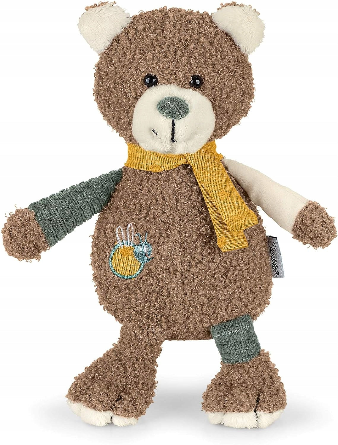 STERNTALER bawełniana przytulanka z grzechotką 23 cm MIŚ BEN, brązowy miś dla niemowląt 0+