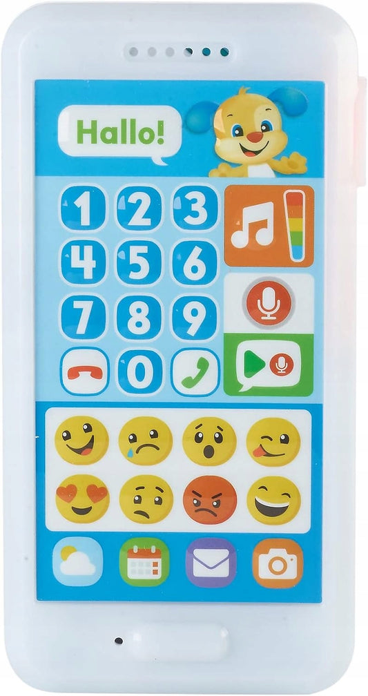 FISHER-PRICE FPR14 "nahraj zprávu" interaktivní smartphone NĚMECKÝ JAZYK