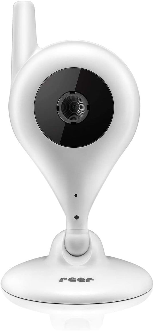 REER IP BabyCam NIANIA ELEKTRONICZNA KAMERA WI-Fi, biała kamera monitorująca dziecko z podstawą i anteną