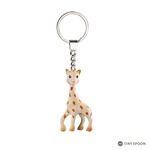 GIRAFA SOPHIE conjunto de mordedor com porta-chaves