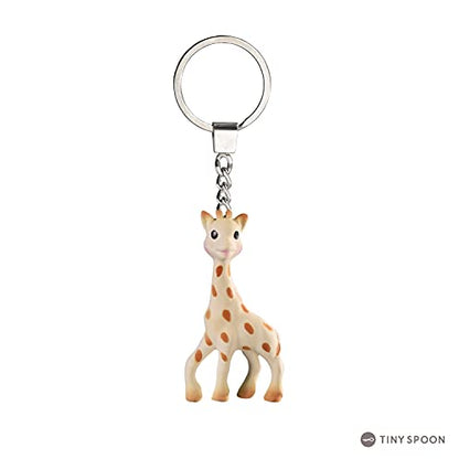 GIRAFA SOPHIE conjunto de mordedor com porta-chaves