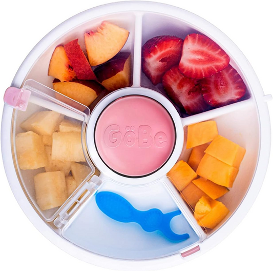 GOBE Snack Spinner drehbarer Snackbehälter 5 Fächer 5,5 x 16 cm