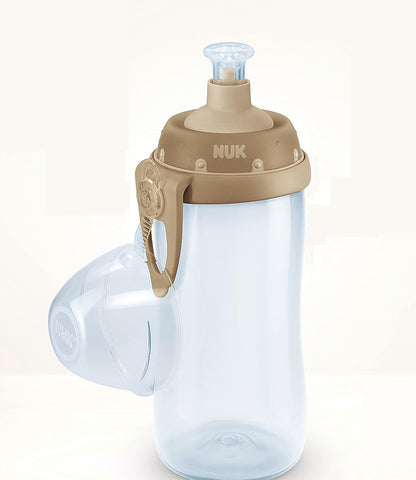 NUK Sports Cup BUTELKA 24 m+ ustnik push-pull 450 ml EFEKT KAMELEONA, butelka zielona