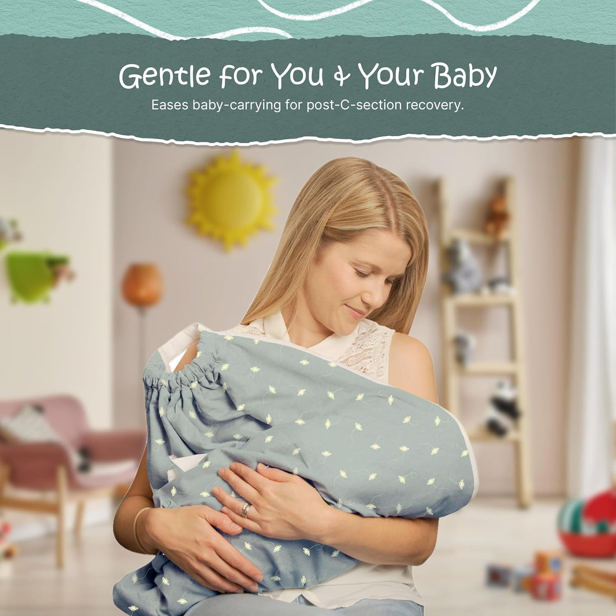 SNUGGLEBUND Baby Bumble κουβερτούλα μάρσιπος ΟΙΚΟΛΟΓΙΚΟ ΒΑΜΒΑΚΙ 0-6 μηνών