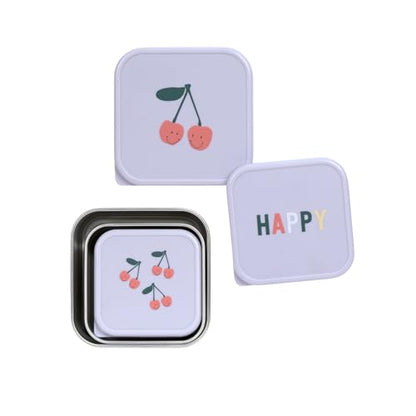 Lässig Happy Fruits boîtes en acier pour collations 3 pièces