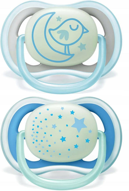 PHILIPS AVENT Ultra Air Night Schnuller x 2 6-18 Monate leuchtend