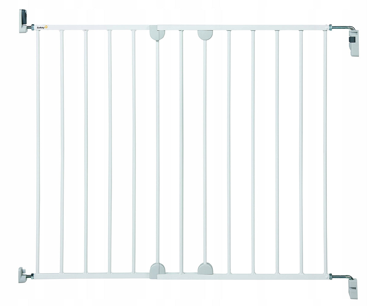 SAFETY 1ST Wall Fix bramka schodowa bezprogowa 62-102cm, biała bramka bezpieczeństwa dla dzieci bez belki progowej