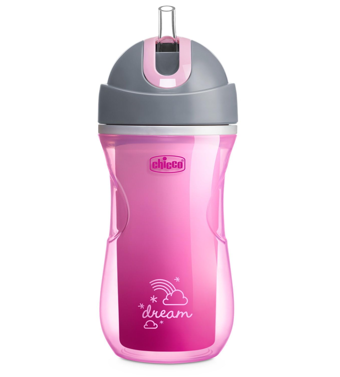 CHICCO Vaso antiderrame Sport con pajita 266 ml 14 m+