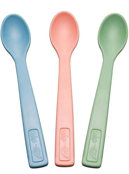 NIP Eat Green komplet žličk, 3 kosi, 14 cm, 4 m+