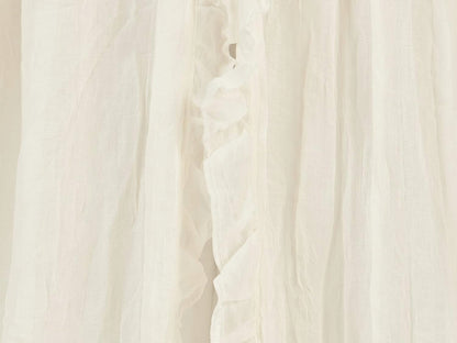 JOLLEIN baldachim na stelaż 155cm ivory, delikatny baldachim do łóżeczka w kolorze ivory
