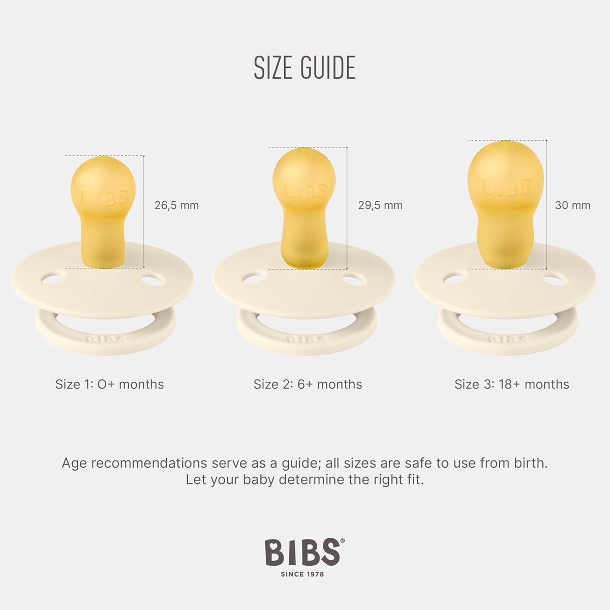 BIBS COLOUR duda za pomirjanje 2pack iz kavčuka 0-6 mesecev