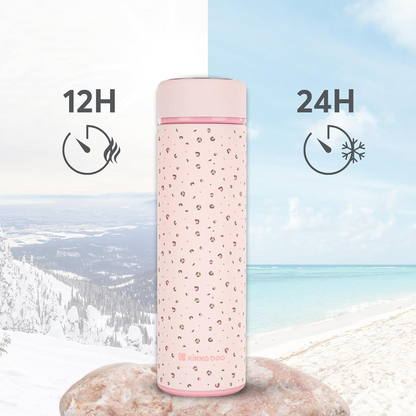 KIKKA BOO Savanna termos iz nerjavečega jekla 500 ml + cedilo za čaj