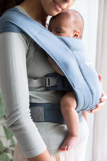 ERGOBABY EMBRACE nosidełko dla noworodków, niebieskie nosidełko ergonomiczne dla niemowlęcia, miękkie i wygodne