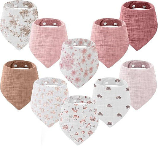 YOOFOSS muslinasti slinčki bandana x10