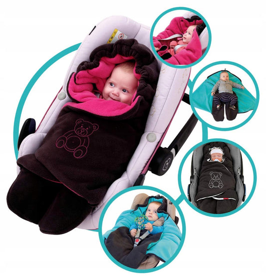 BYBOOM copertina avvolgente per seggiolino passeggino in pile