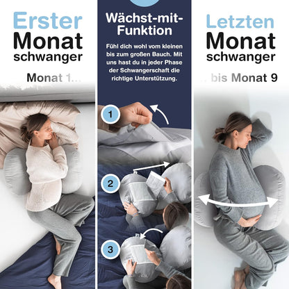 BABYBEFUN Schwangerschaftskissen kompakt verstellbar